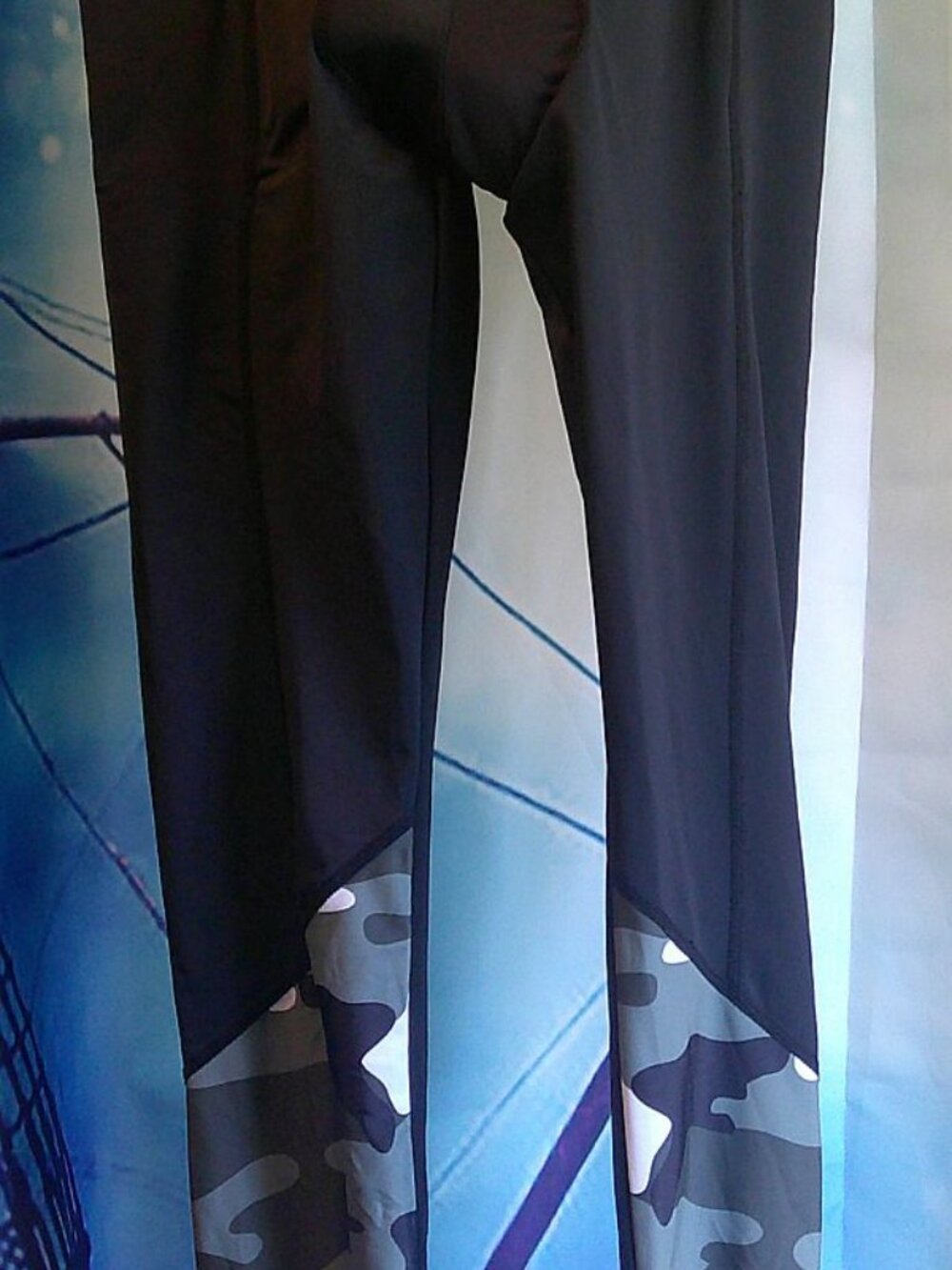 NEW Beroy 3D Gel Padded Cycling Compression Pants/Tights n Camo Woman Sz S 2/4
